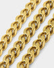 Guess Mainline 11mm 4DC Curb Chain Gold