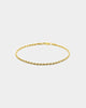 House Of Auric 2.5mm Rope Bracelet 18k Gold Vermeil