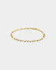 House Of Auric 4.8mm Figaro Bracelet 18k Gold Vermeil