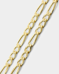 House Of Auric 4.8mm Figaro Bracelet 18k Gold Vermeil