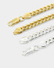 House Of Auric 5mm Cuban Bracelet Set Gold/Silver