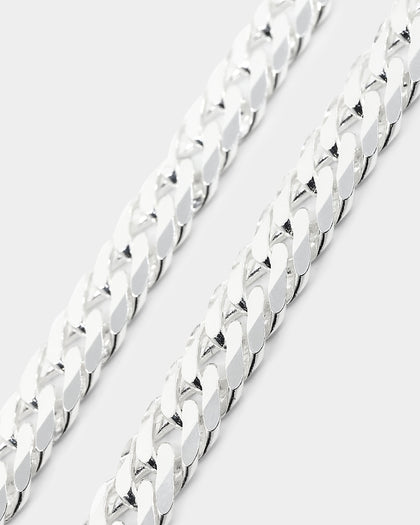 House Of Auric 6.4mm Double Curb Bracelet Sterling Silver