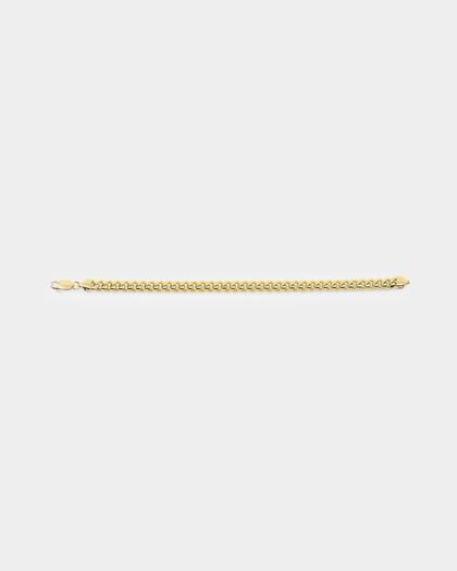House Of Auric 7mm Cuban Bracelet 18k Gold Vermeil