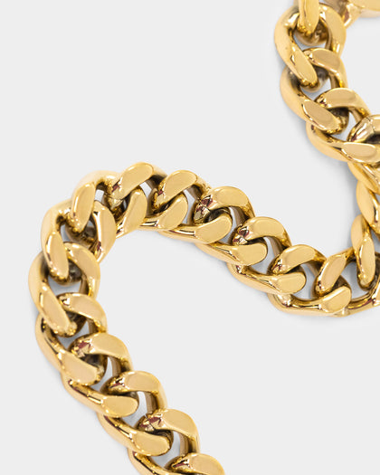 Guess Mainline 21" Side Lion Coin Necklace Gold