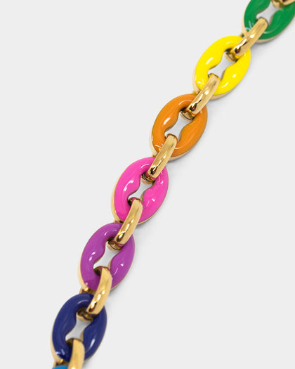 Guess Mainline Women's Rainbow & Crystals Bracelet Multi