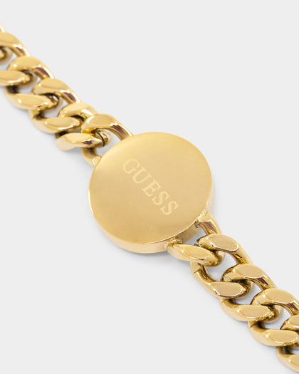 Guess Mainline Side Lion Coin Bracelet Gold