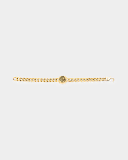Guess Mainline Side Lion Coin Bracelet Gold