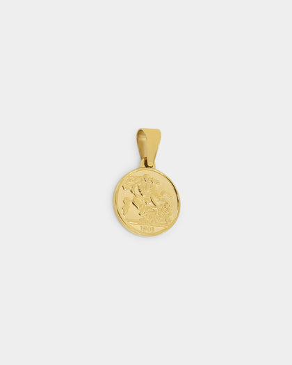 NXS English Coin Pendant Gold
