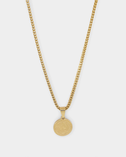 NXS English Coin Pendant Gold
