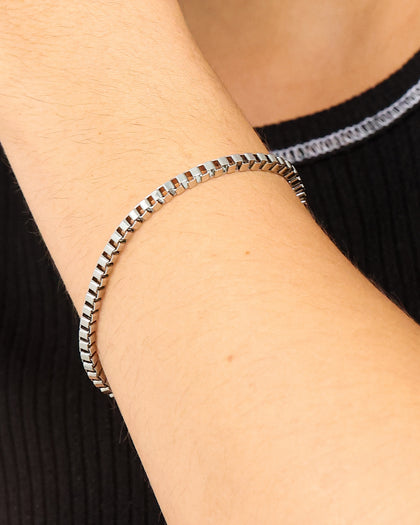 INFRA Box Chain Bracelet Stainless Steel