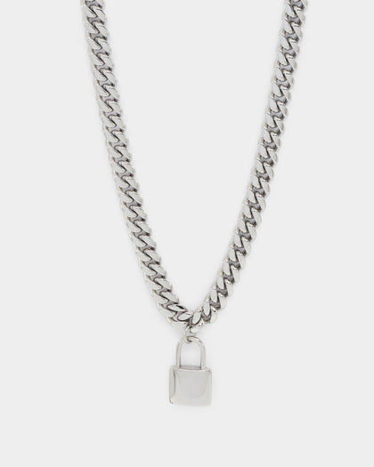 INFRA Padlock Cuban Chain Stainless Steel