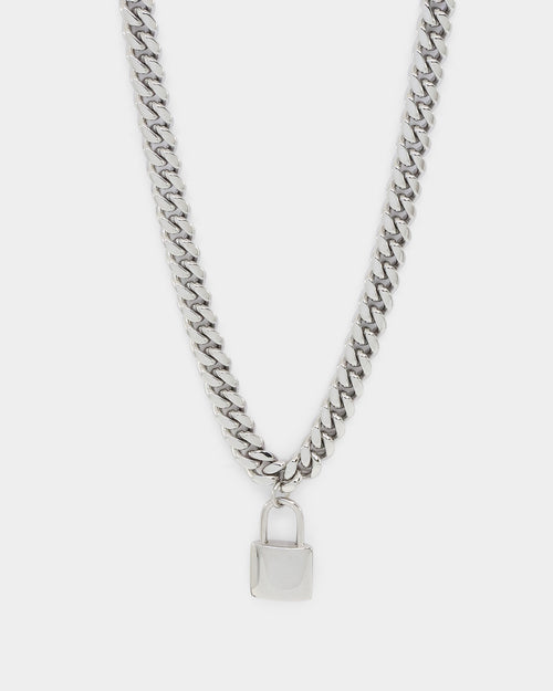 INFRA Padlock Cuban Chain Stainless Steel