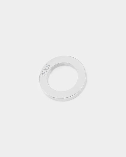 NXS Acta Non Verba Ring Pendant White Gold