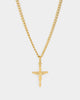 NXS Crucifix Pendant Gold