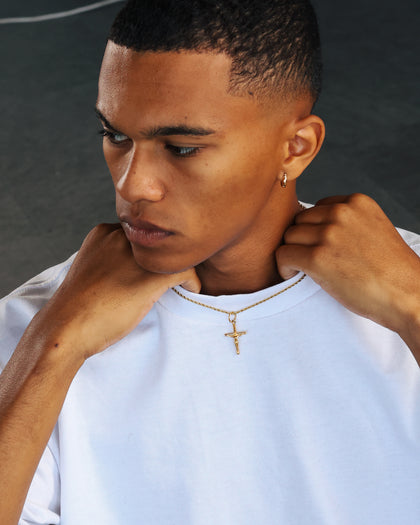 NXS Crucifix Pendant Gold