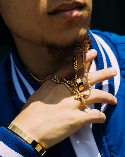 NXS Crucifix Pendant Gold