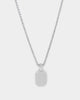 NXS Tag Chain White Gold