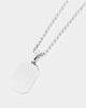 NXS Tag Chain White Gold