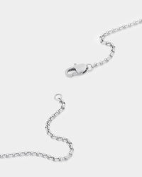 NXS Tag Chain White Gold