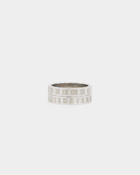 NXS Roman Rotating Ring White Gold