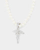 NXS Cupids Pearl Necklace White Gold