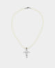 NXS Cupids Pearl Necklace White Gold