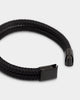 NXS Dyad Leather Bracelet Black