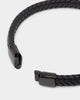 NXS Solo Leather Bracelet Stainless Steel