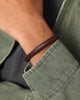 NXS Solo Leather Bracelet Brown