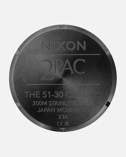 Nixon X 2PAC 51-30 Watch Black/Gold