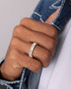 NXS Baguette Ring Iced Gold