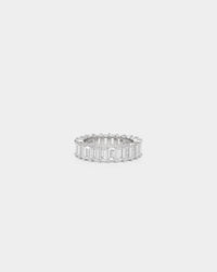 NXS Baguette Ring Iced White Gold