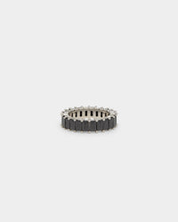 NXS Baguette Ring Iced Black