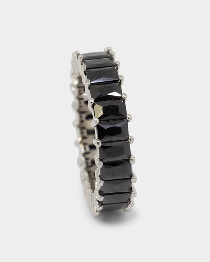 NXS Baguette Ring Iced Black