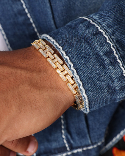 NXS Iced Razor Bracelet Iced Gold