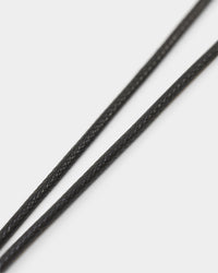 Saint Morta Leather Annex Necklace Black
