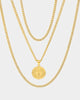 NXS Compass Necklace Set Gold