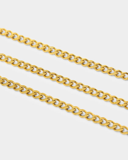 NXS Compass Necklace Set Gold