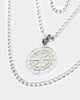 NXS Compass Necklace Set White Gold