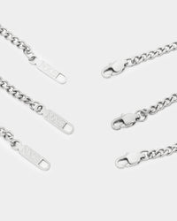 NXS Compass Necklace Set White Gold