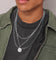 NXS Compass Necklace Set White Gold