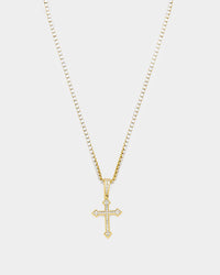 NXS Crusaders Tennis Necklace Iced Gold
