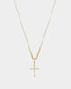 NXS Crusaders Tennis Necklace Iced Gold