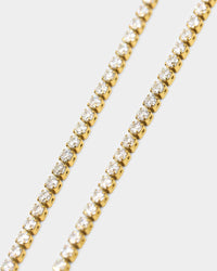 NXS Crusaders Tennis Necklace Iced Gold