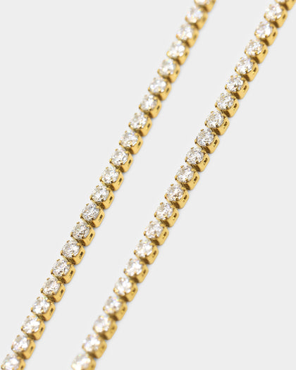 NXS Crusaders Tennis Necklace Iced Gold