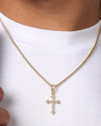 NXS Crusaders Tennis Necklace Iced Gold