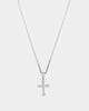 NXS Crusaders Tennis Necklace Iced White Gold