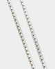 NXS Crusaders Tennis Necklace Iced White Gold