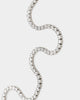 NXS Crusaders Tennis Necklace Iced White Gold