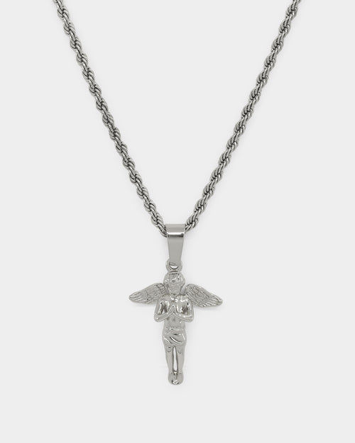 NXS Cupids Rope Necklace White Gold